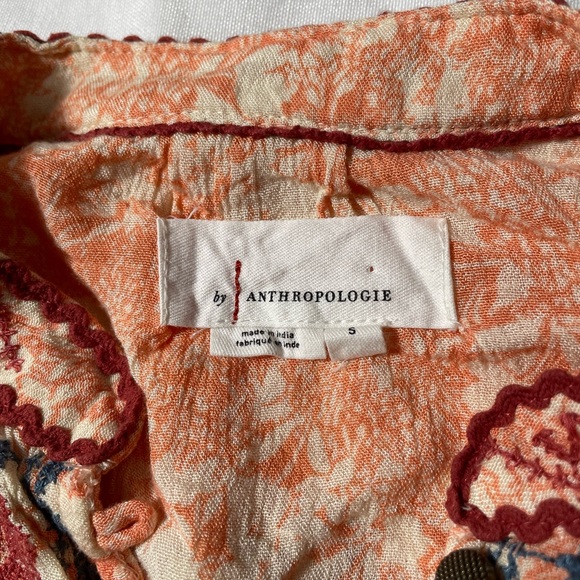Anthropologie Claudia Embroidered Babydoll Tunic Top Size S - Picture 7 of 7